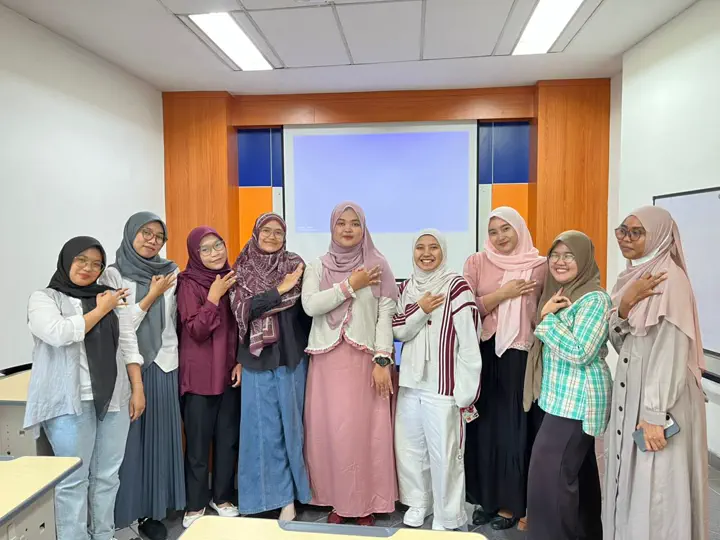 Wahyu Binarti after proctoring an exam for master's students at UGM